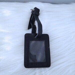 Bally leather luggage tag EUC